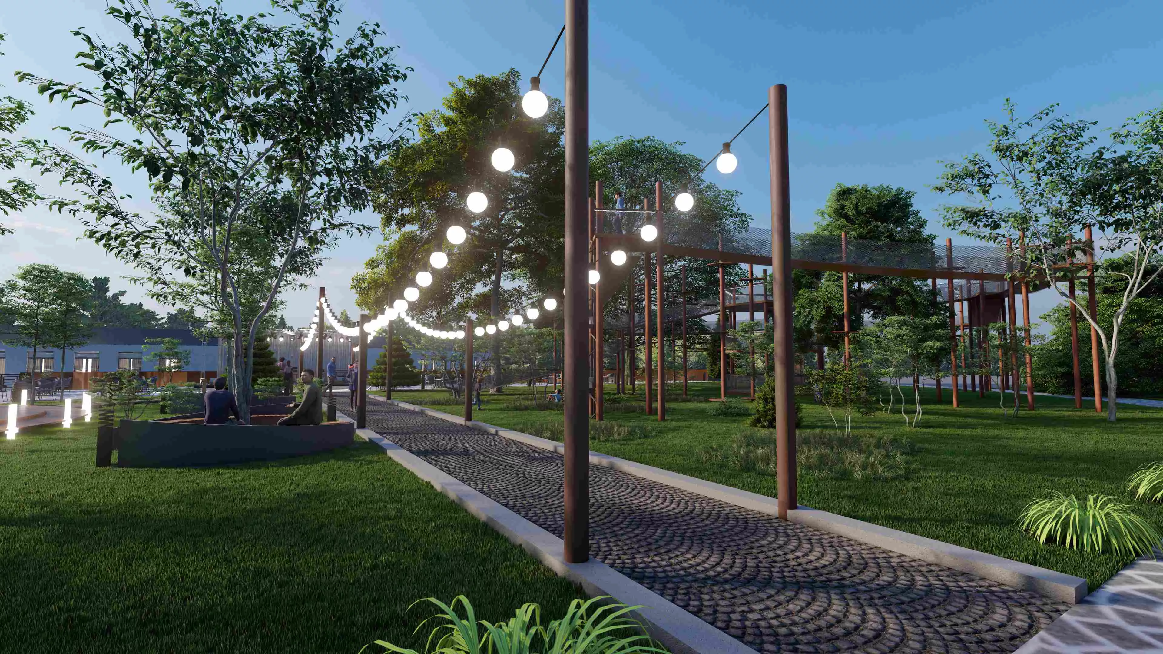 Mustafa Bozbey - Genç Park - Geleneksel oyun alanları daha çok 6-12 yaş grubunun gelişim düzeyine göre yetişkinlerce tasarlanmış olup ergen yaş grubunu (12-18 yaş) kapsamamaktadır. Kamusal alandan mahrum kalan bu yaş grubu, akranlarıyla sosyalleşmekten uzak ve dolayısıyla dışlanmış hissetmektedirler. Özellikle genç kızlar kamusal alandan daha çok izole durumdadır. Çocuklara, gençlere, kız ve erkek çocuklarına duyarlı ve onları kapsayan kamusal alanlar tasarlanmasını içeren bu proje sosyal uyum ve diyaloğu odağa alarak gençlerin ve çocukların buluşabileceği kentsel alan tasarımını onlarla birlikte yapmayı içermektedir.